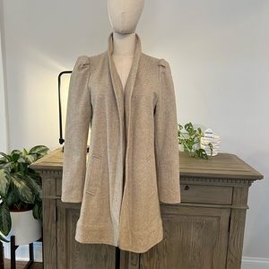 Vintage Brittany Originals Wool Coat with Puffed Shoulders, Fully Lined | Small